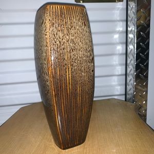 Brown Grained Vase